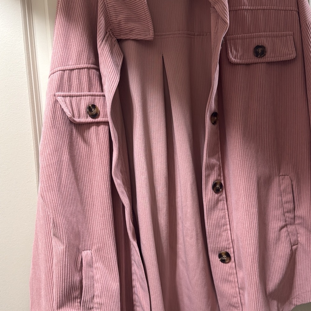 Women's Pink Corduroy Jacket